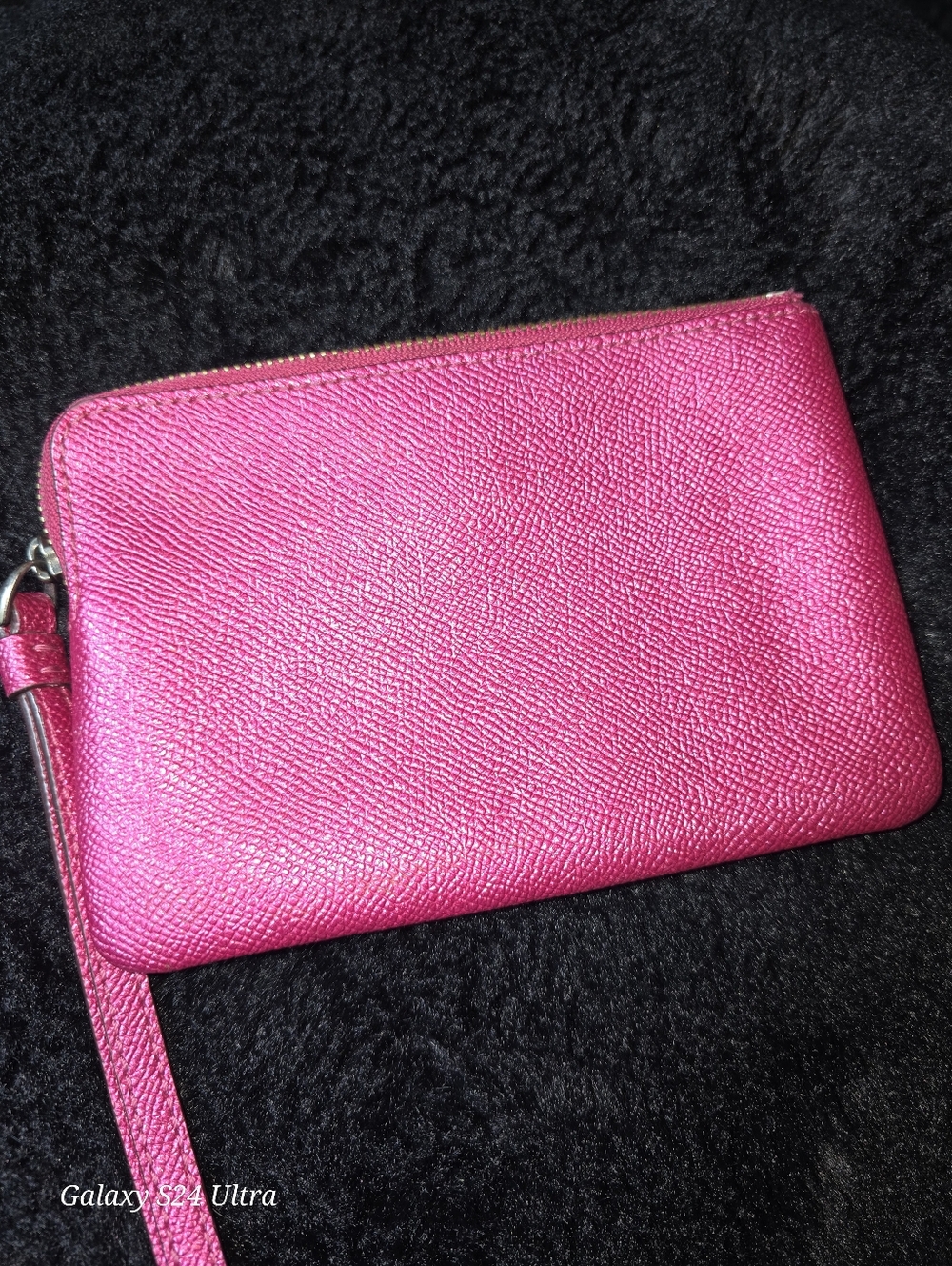 Coach Metallic Pink Wristlet - Picture 2 of 3